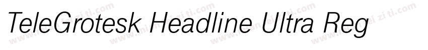 TeleGrotesk Headline Ultra Regular字体转换
